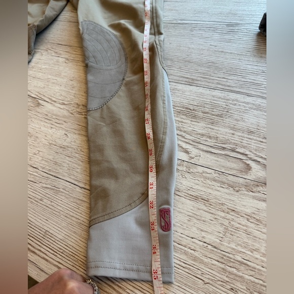 Symphony by Tredstep Rosa Side Zip Beige Khaki Breeches Riding Pants Size 26 R - Picture 9 of 15
